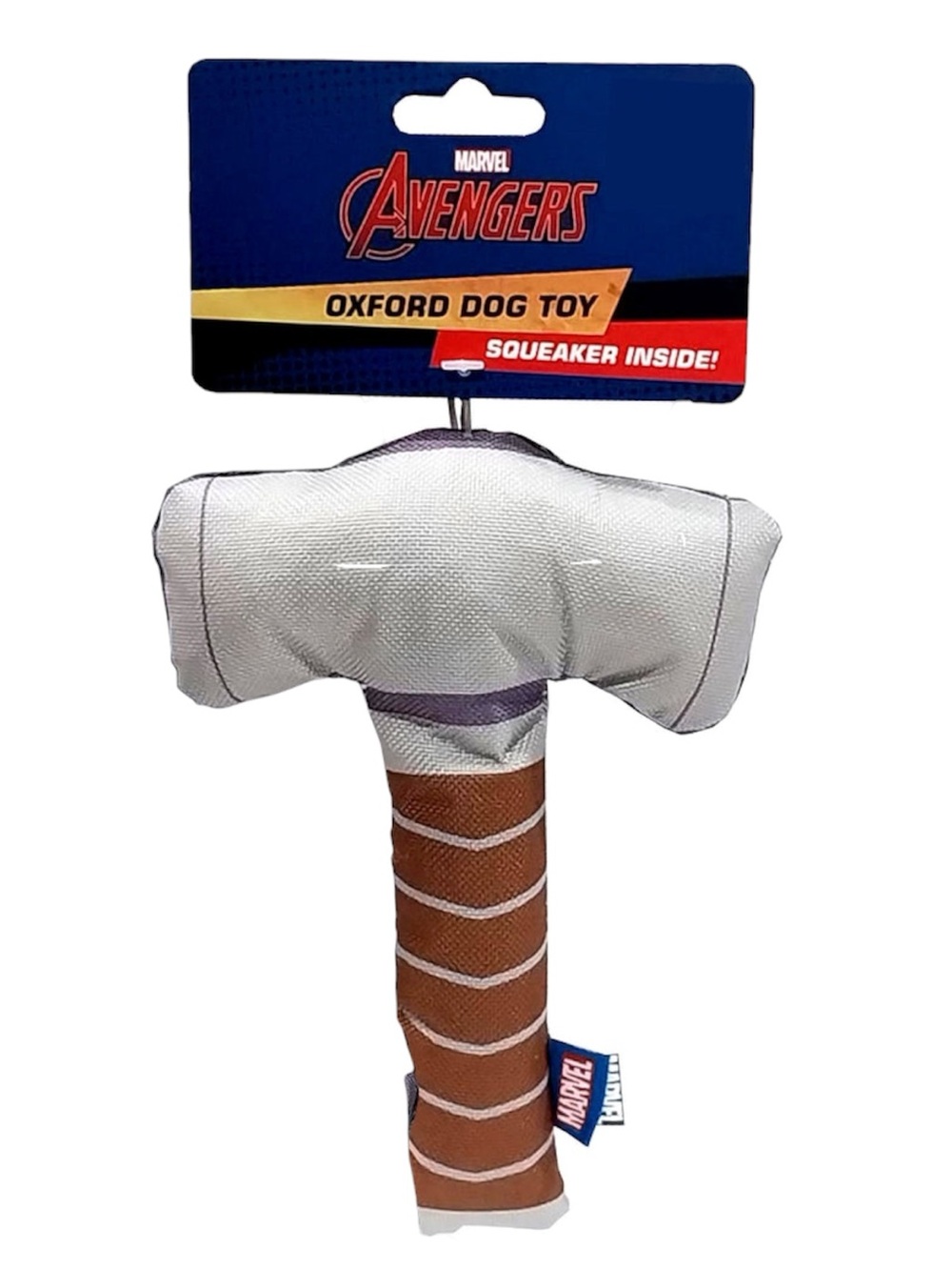 Marvel Avengers Thor Hammer Oxford Dog Squeaker Toy - NEW